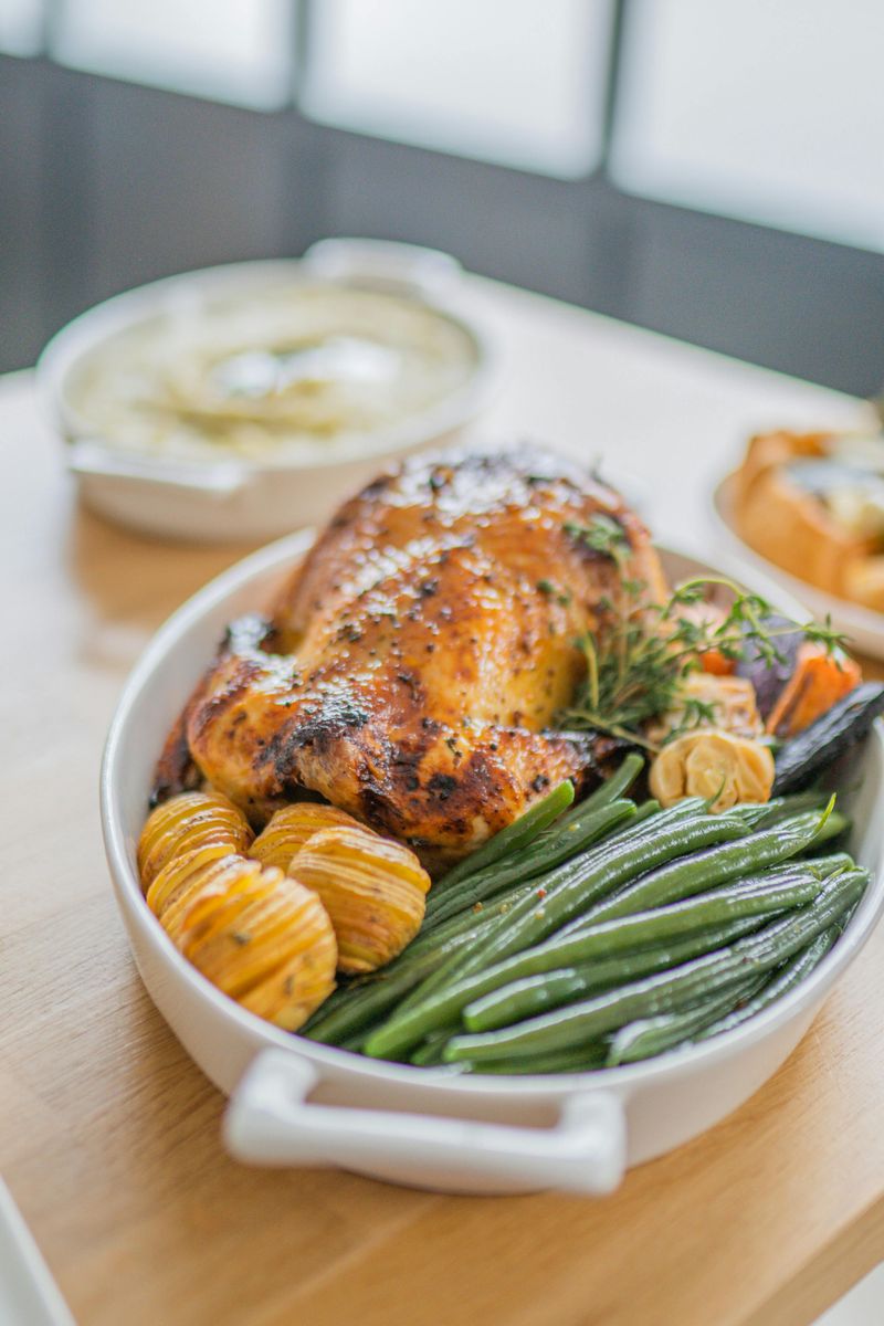 Oven Roasted Chicken and Potatoes with Garlic & Herbs