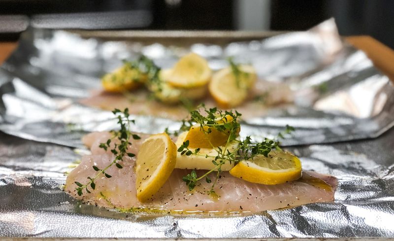 Mediterranean Salmon Baked in Foil