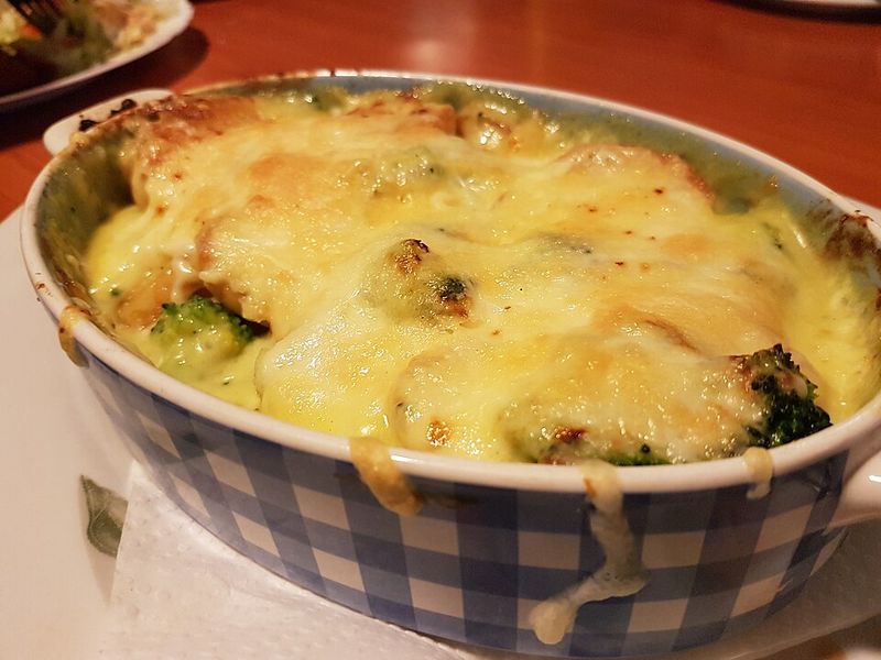 Broccoli Casserole With Homemade Cream Sauce