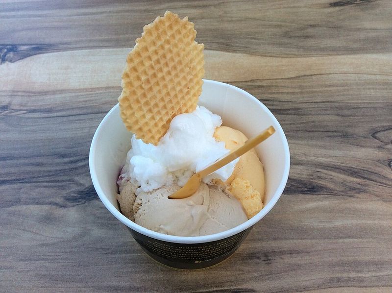 Frozen Banana Ice Cream Cups