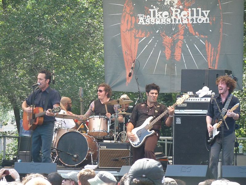 Ike Reilly and his wife