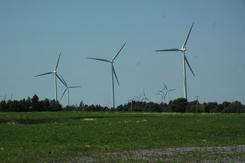 Open Plateau Views And Wind Energy Skyline