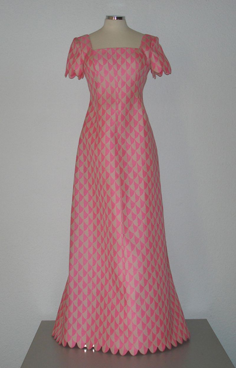 Pink Evening Gown By Hubert De Givenchy, 1960s