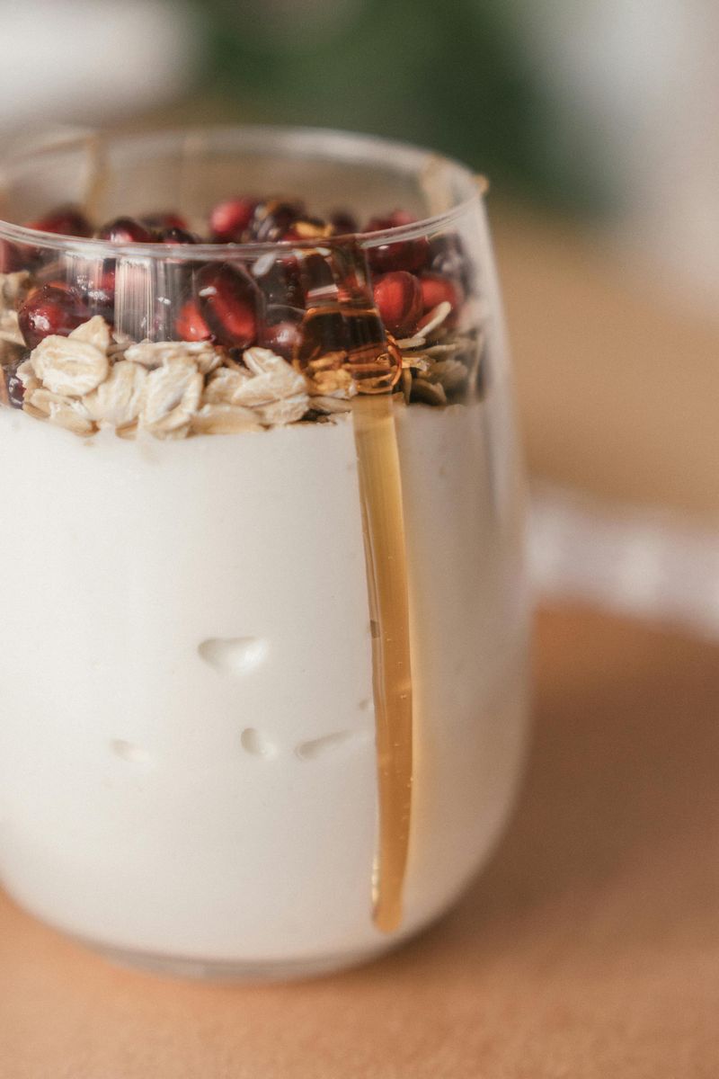 Greek Yogurt Parfait With Granola And Honey