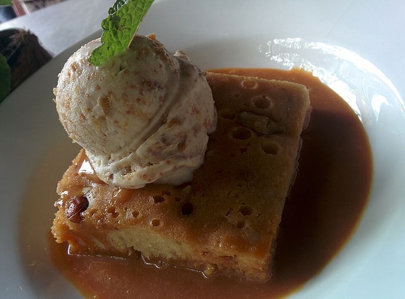 Homemade Ice Cream with Brown Bread