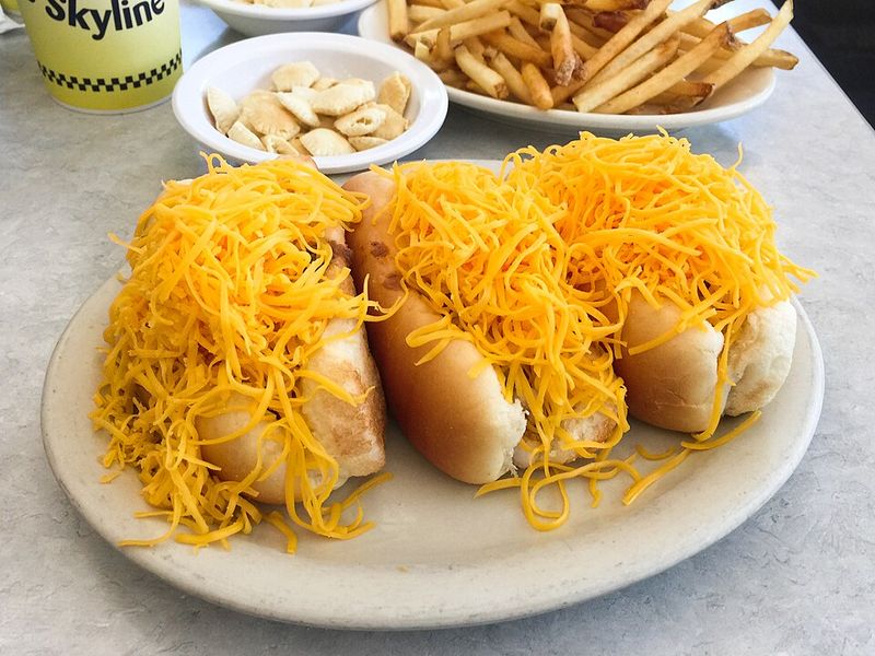 Skyline or Gold Star Chili Cheese Coneys