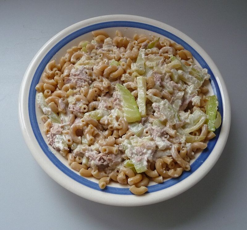 Tuna Macaroni Salad Served As A Main Dish