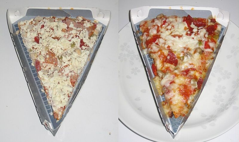 Frozen Pizza Slices Sold at Kiosks