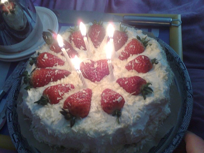 Layer Fruit, Whipped Cream, And White Chocolate