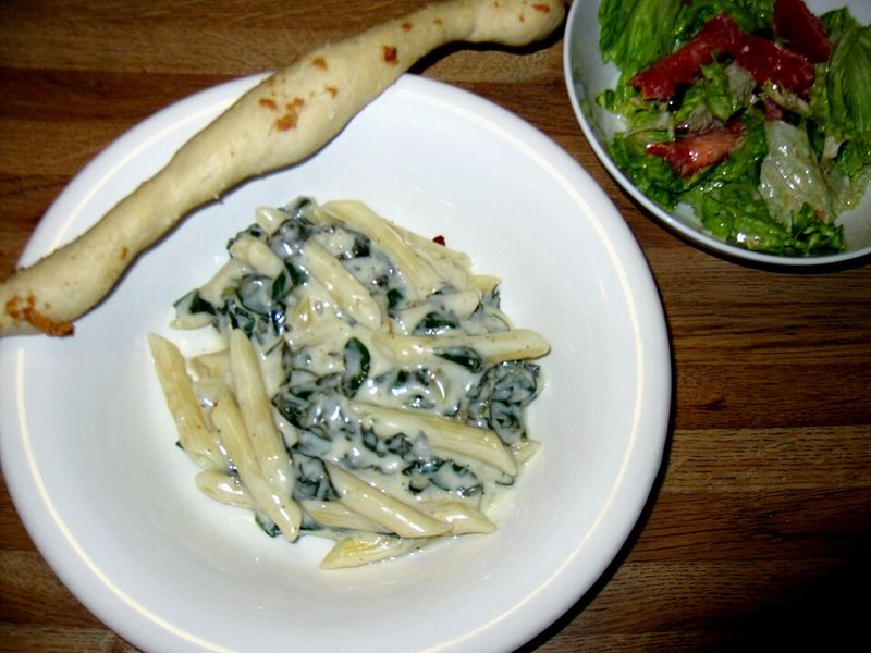 Spinach And Artichoke Pasta Casserole