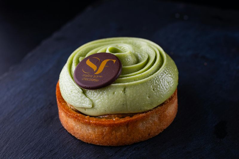 Pistachio Rose Water Tart