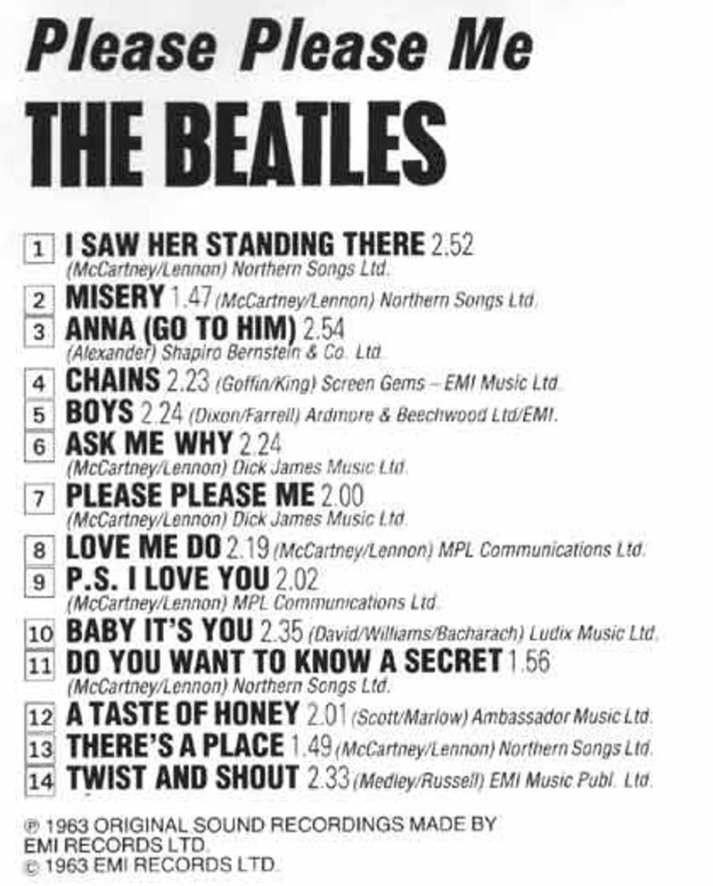The Beatles - Please Please Me (1963)