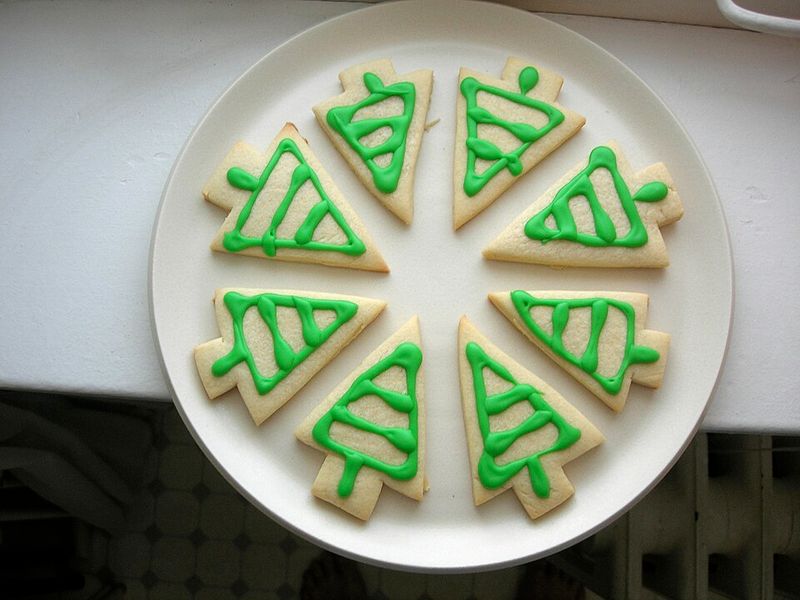 Christmas Tree Sugar Cookies