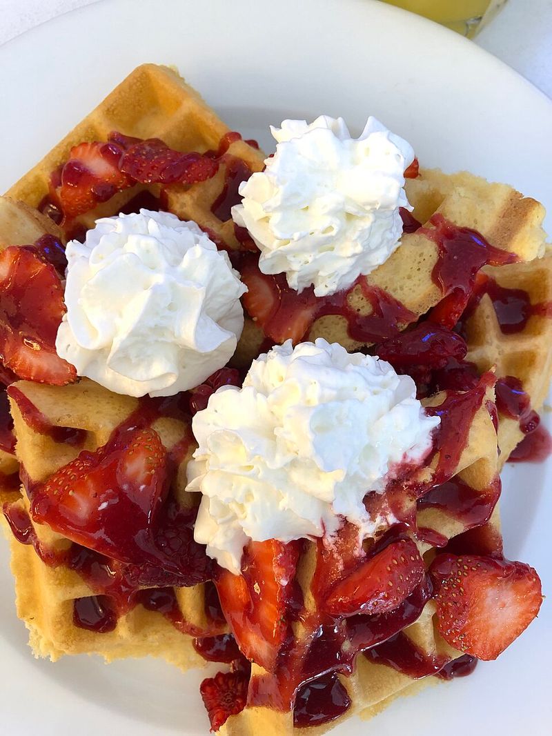 Frozen Waffle Tutti Frutti Dessert Stacks