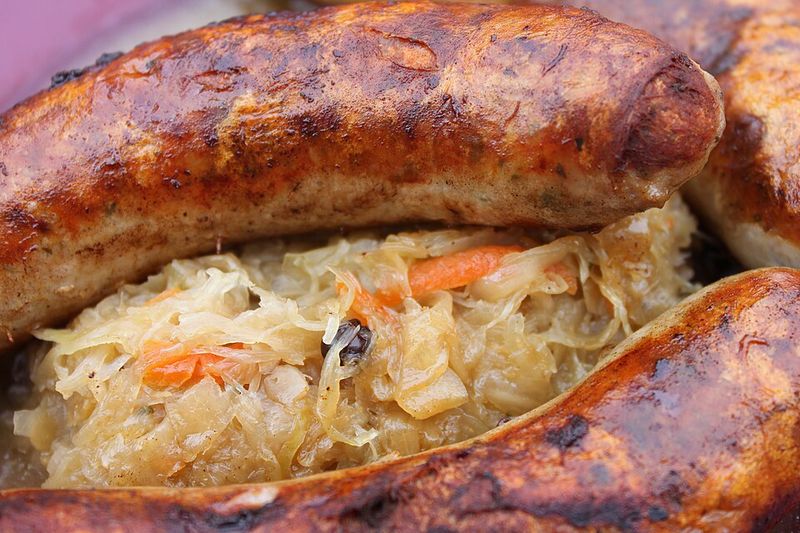 Bratwurst with Sauerkraut