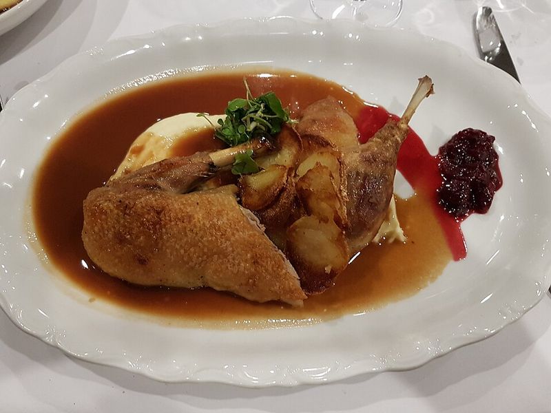 Roasted Duck with Cherry Sauce