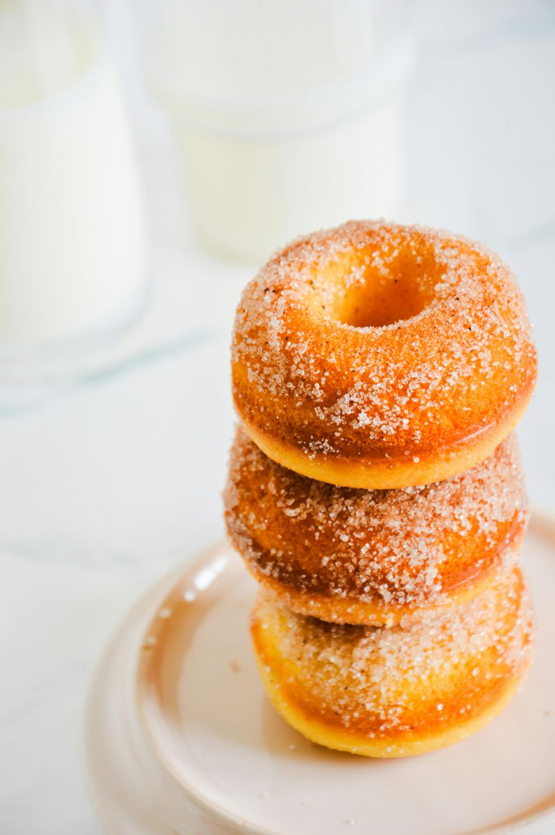 Baked Cinnamon Sugar Doughnuts