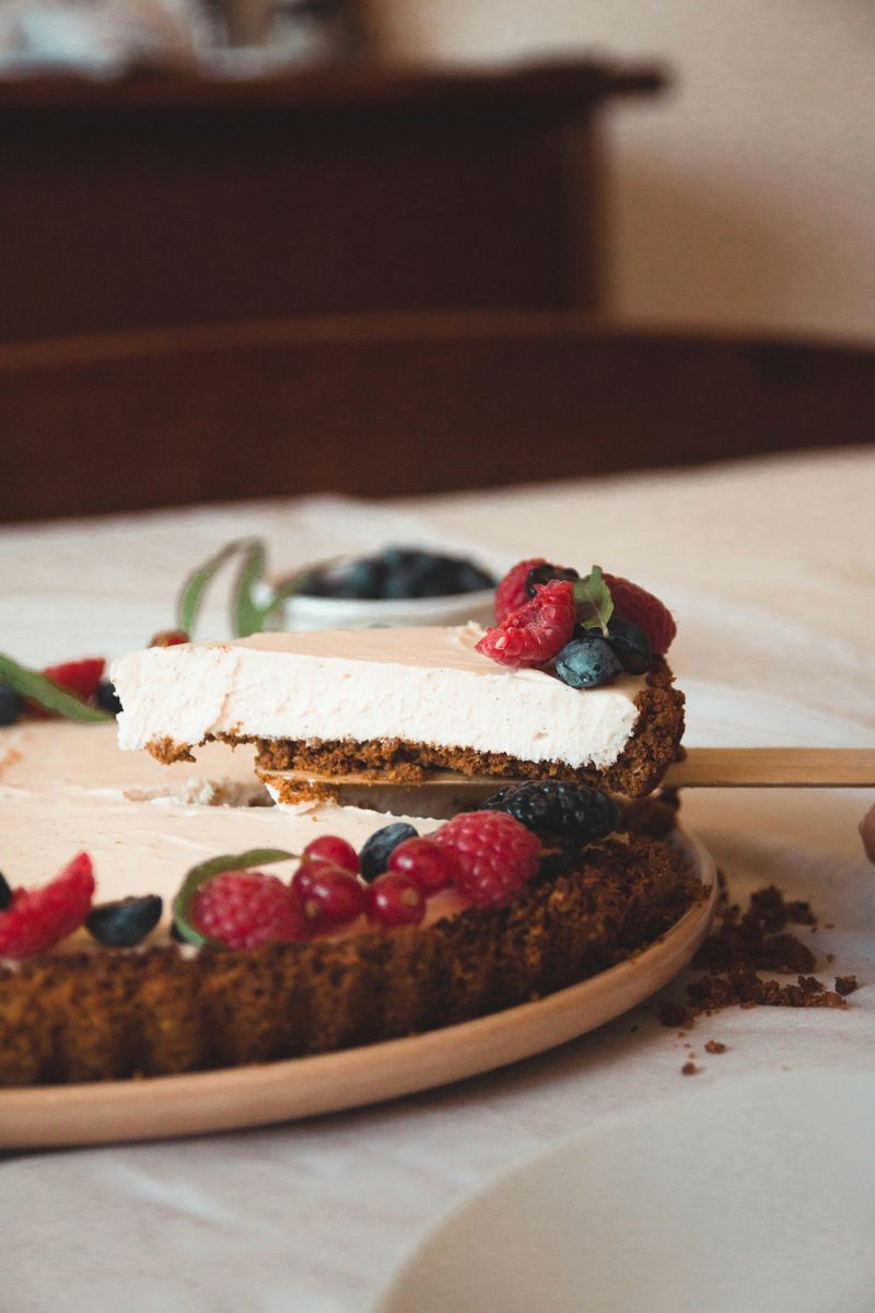 Blackberry Chocolate Italian Tart with Coffee-Infused Crème Fraîche