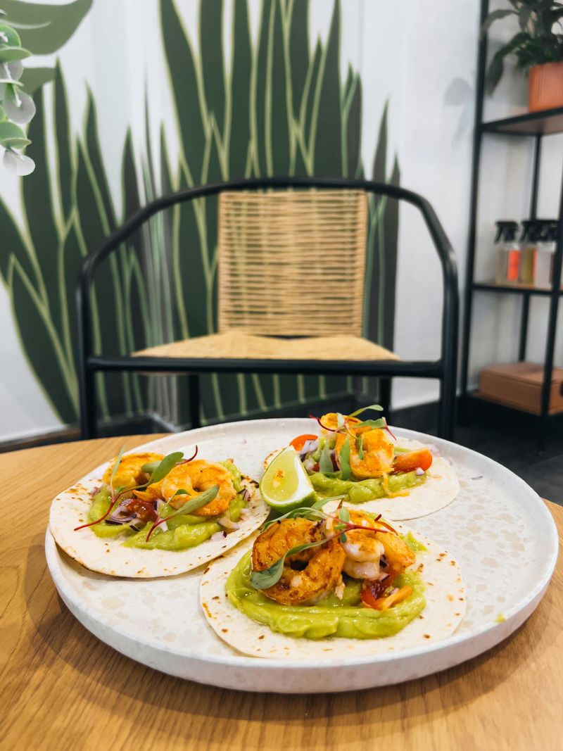 Shrimp Tacos with Lime Crema