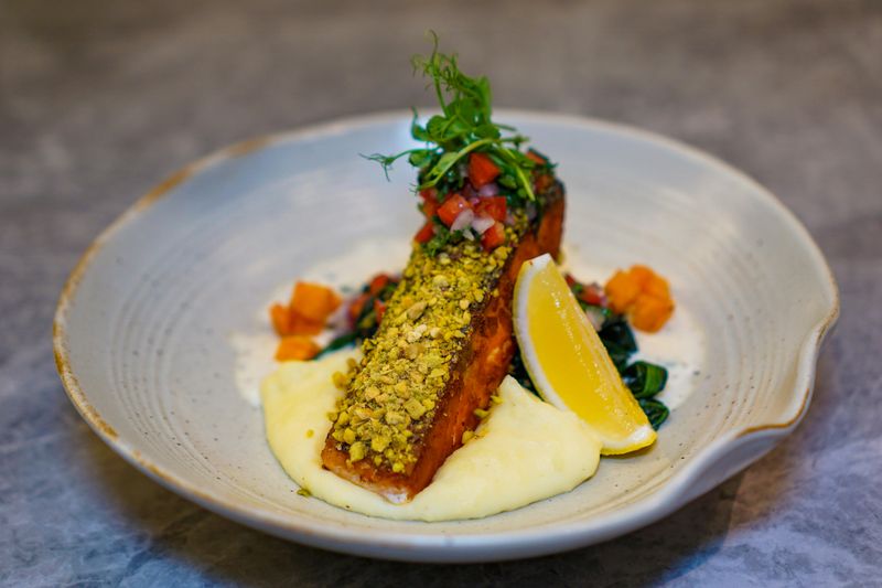 Pesto Crusted Salmon