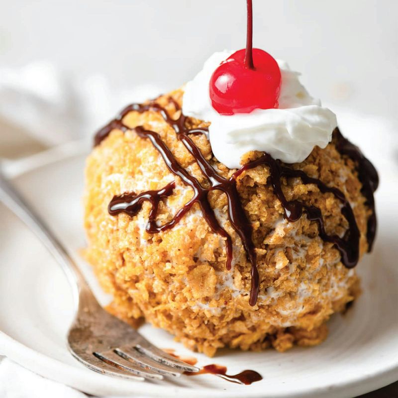 Fried Ice Cream That Defies Logic