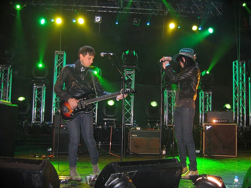 Jack and Meg of The Kills (Alison Mosshart and Jamie Hince)