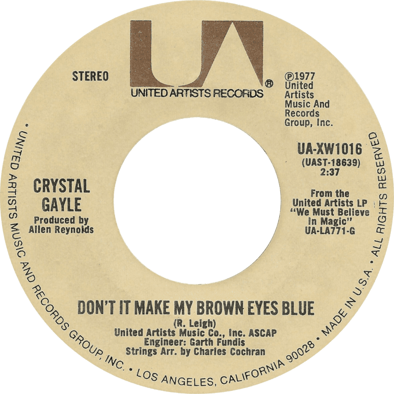 Don't It Make My Brown Eyes Blue By Crystal Gayle