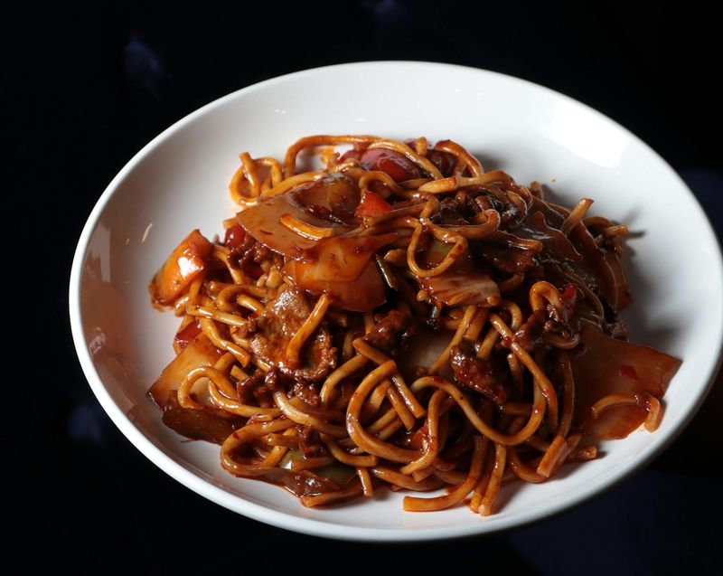 Szechuan Noodles with Spicy Beef Sauce