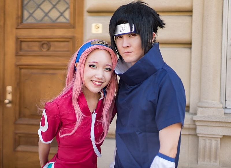 Sasuke Uchiha and Sakura Haruno, Naruto