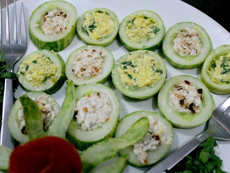 Cucumber Cream Cheese Rounds