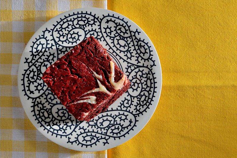 Red Velvet Cream Cheese Brownies