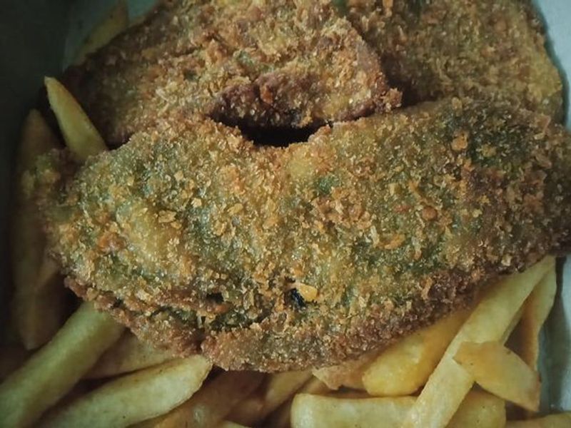 Chip Crusted Fish Fillets