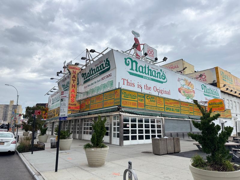 New York: The Coney Island Boardwalk Nathan's Famous