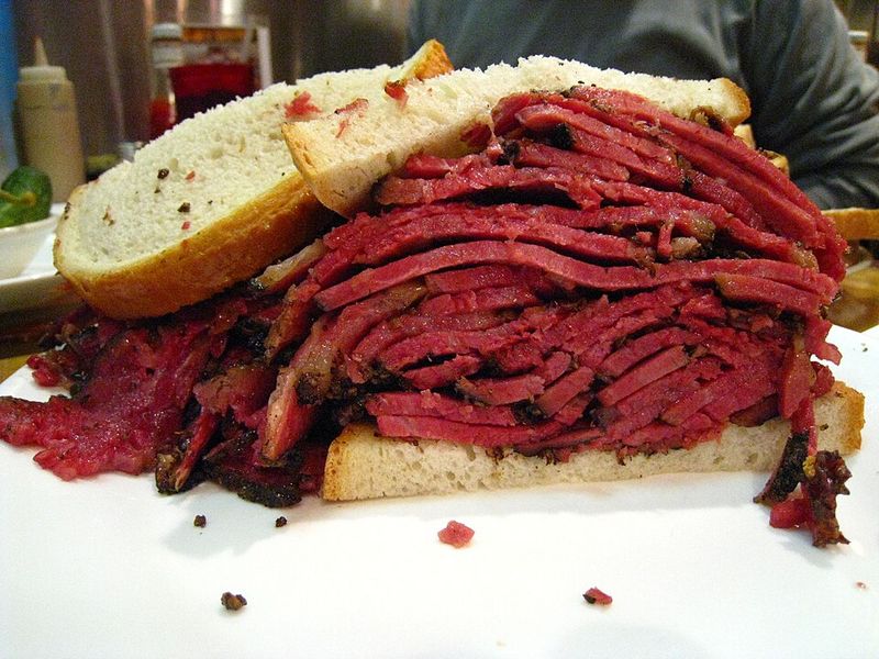 Pastrami on Rye Sandwich