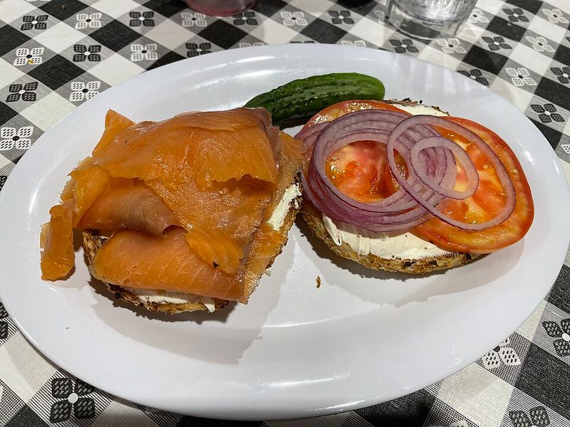 Bagels with Lox and Cream Cheese