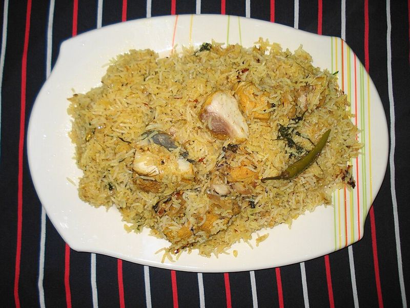 Fish Biryani with Lemon and Herbs