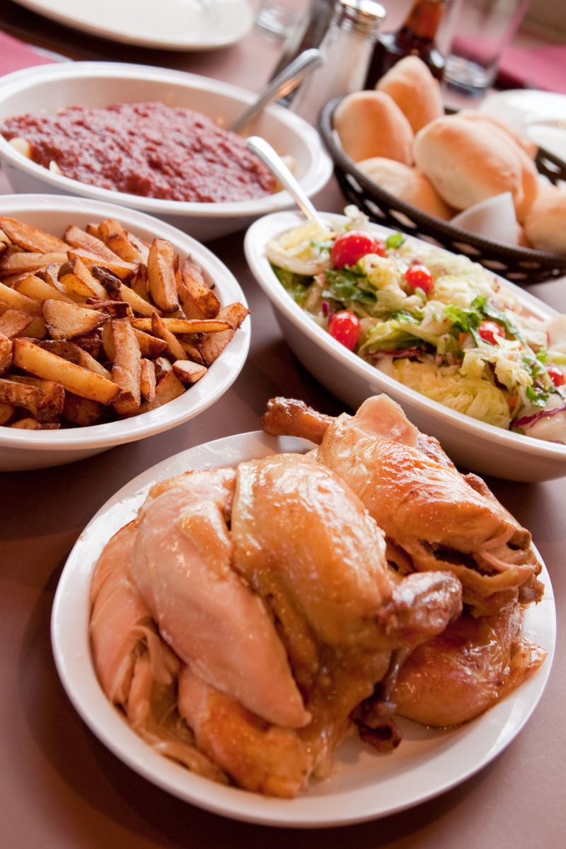 Rhode Island: Wright's Farm Restaurant Family-Style Chicken Dinner