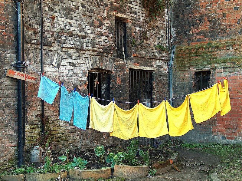 Clotheslines Full Of Sun-Dried Sheets