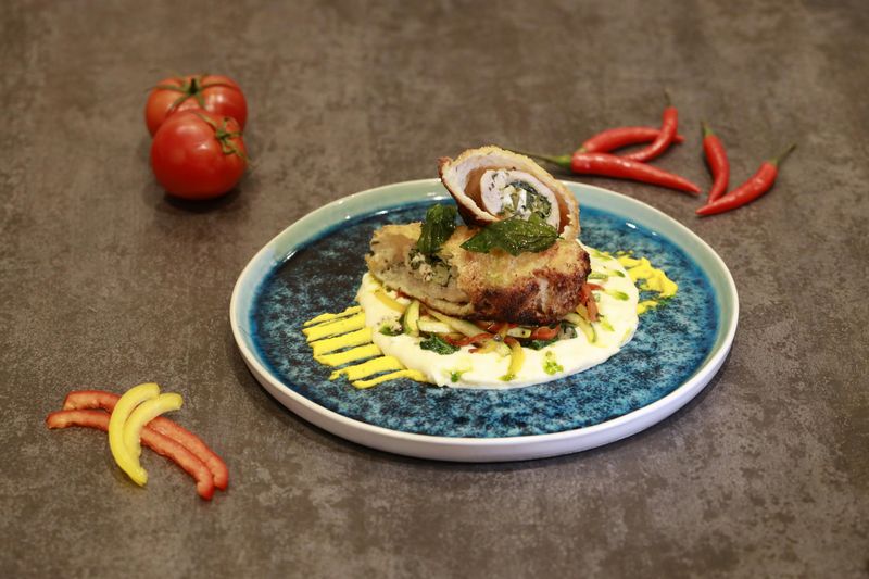 Cherry And Goat Cheese Stuffed Chicken