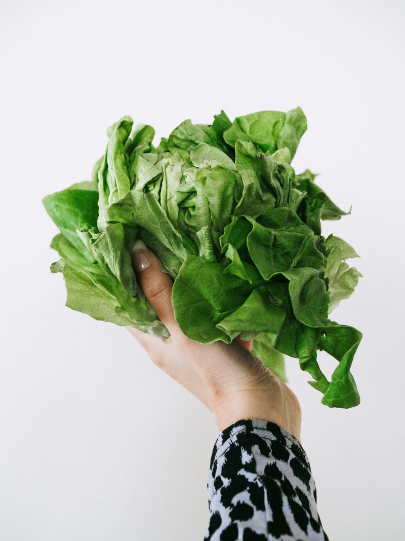 Unwashed Lettuce Or Leafy Greens