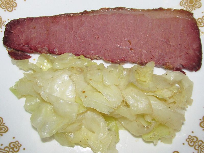 New England Boiled Dinner with Corned Beef and Cabbage