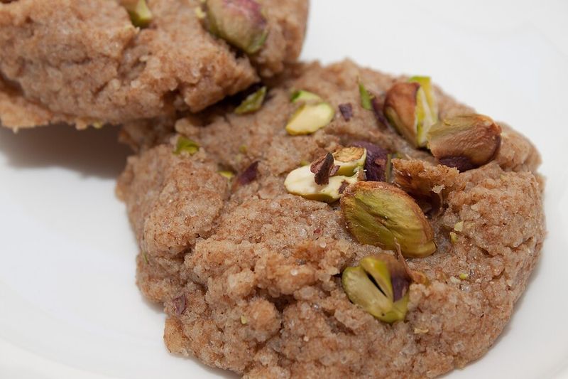 Pistachio Snowball Cookies