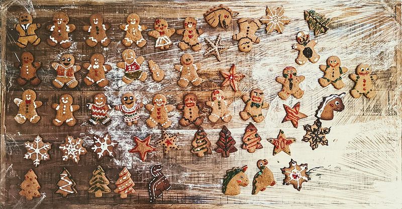 Gingerbread Cookies With Lighter Icing Touch