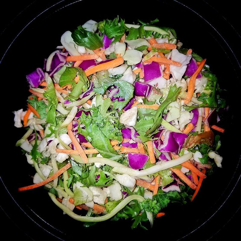 Paper Towel In Salad Greens Container