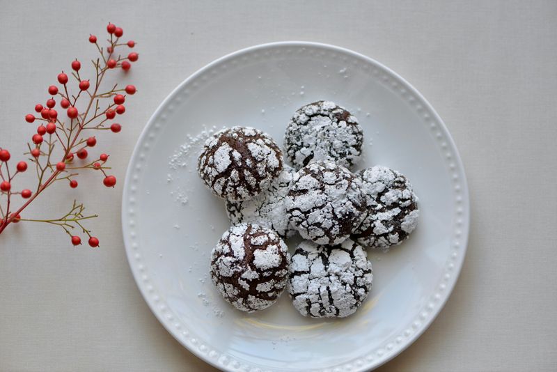 Chocolate Crinkle Cookies