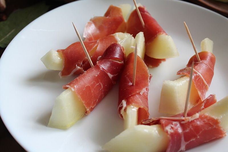 Prosciutto-Wrapped Melon Bites