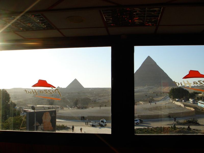 Pizza Hut With Pyramid View, Giza, Egypt