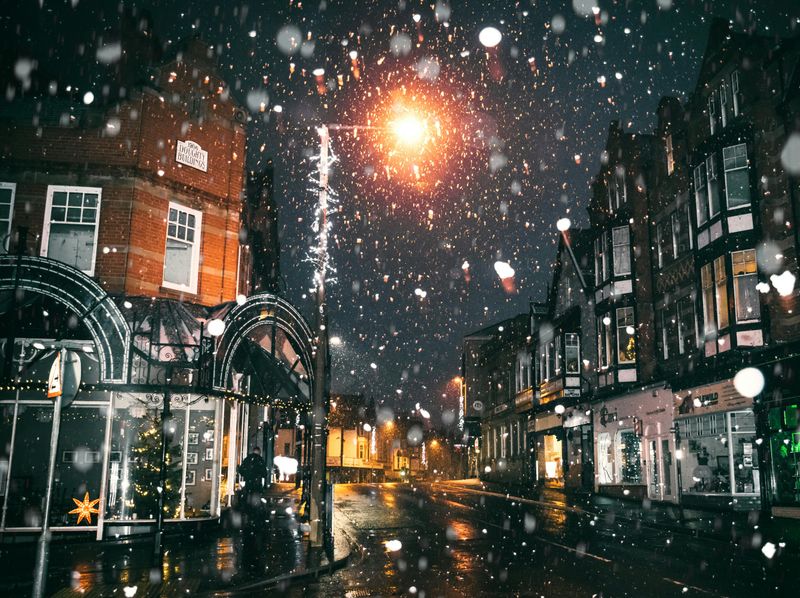 Snowfall Or Wintery Imagery Is Presented As Magical Or Symbolic