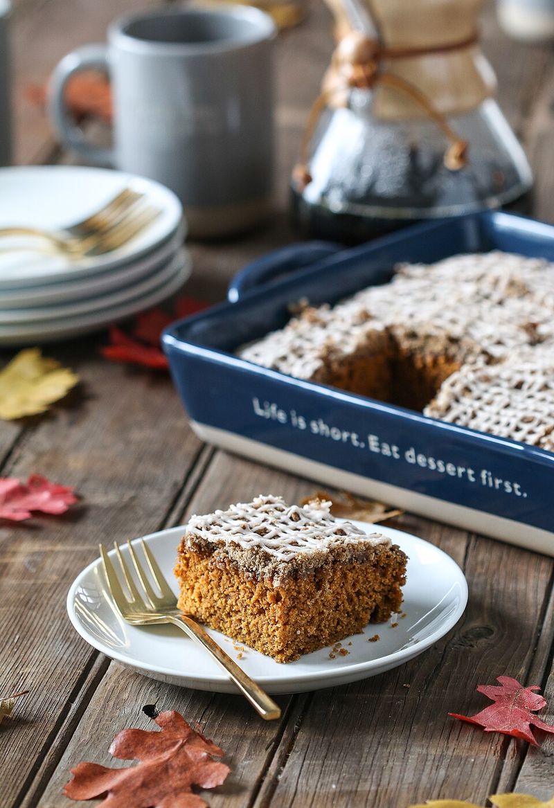 Pumpkin Streusel Coffee Cake