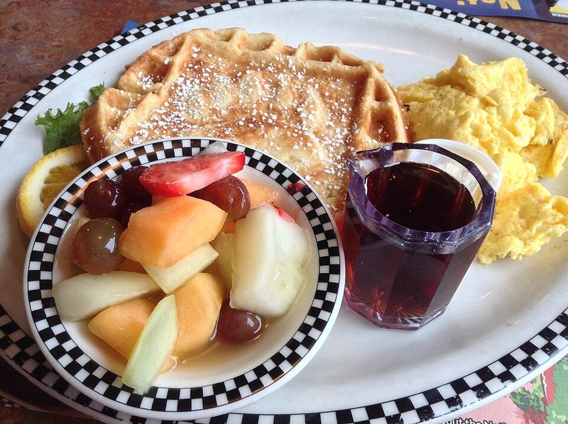 Breakfast Plates Piled High